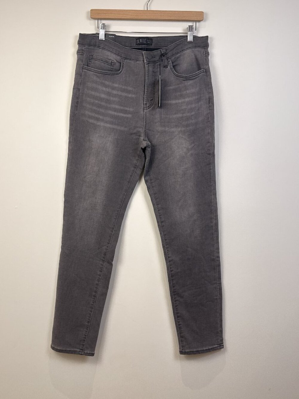 Caliville Mens Duo Pant Slim Fit Grey Stretch Denim Jeans Size L